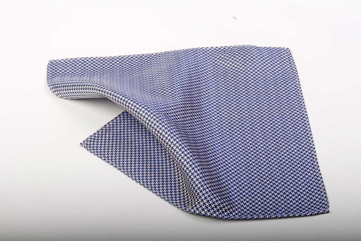 Houndstooth Silk Pocket Square