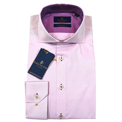 Cutaway Collar Twill Shirt Pink