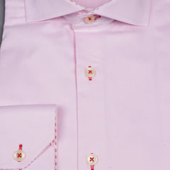 Pink Cutaway Collar Shirt