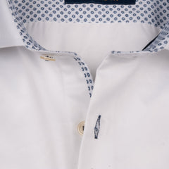 White Cutaway Collar Shirt