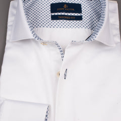White Cutaway Collar Shirt
