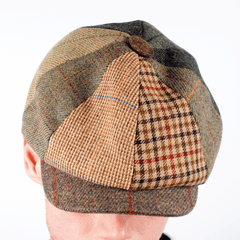 The Patchwork Tweed Baker Boy Hat