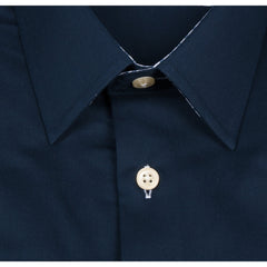 Navy Pointy Collar Shirt