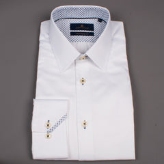 White Pointy Collar Shirt
